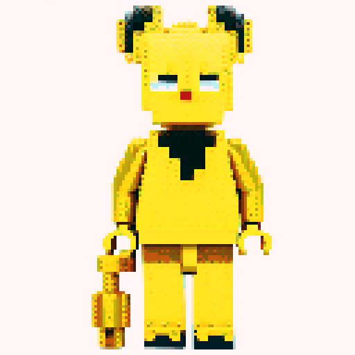 gold pixel lego 