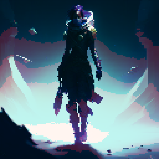 Female Rogue, stealthily navigating through shadows, slyly evading detection, with a thin frame, in a fantasy RPG art style, Holding a dagger, well lit