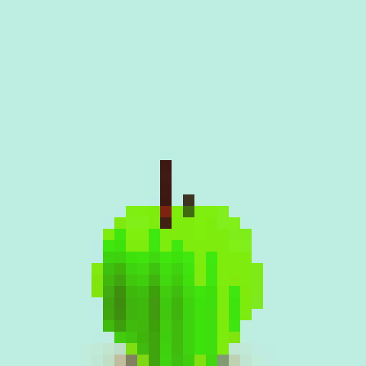 a green apple