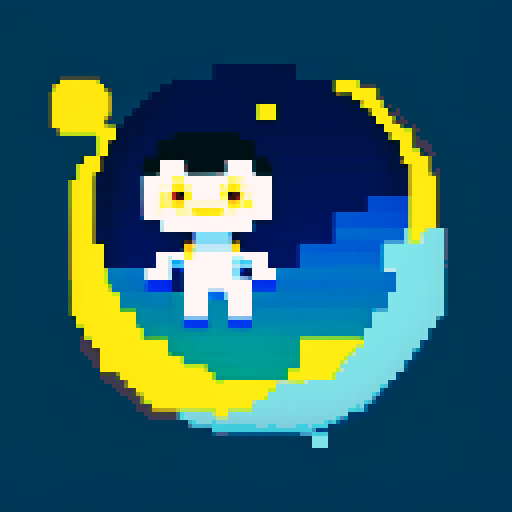 smiling moon with legs