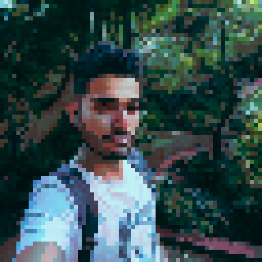 a boy with sunglass black hair and fashion with black hoody 