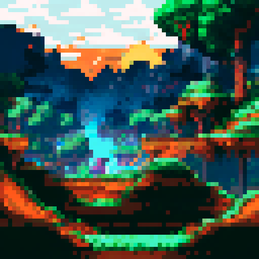 stage, glass floor 2d pixel art, front view for 2d fighting game or platfromer