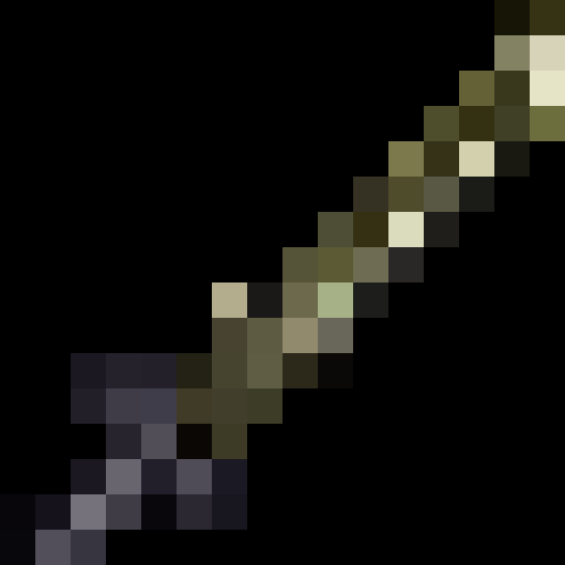 fire sword, pixel art, close up, 16x16, game icon, vibrant colors, glowing flames, intricate details, sharp edges, menacing presence, swirling smoke, flickering embers, intense heat