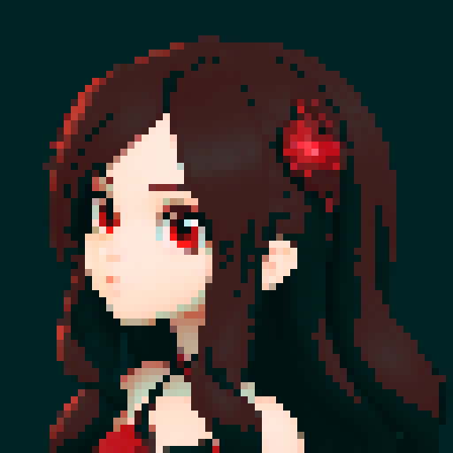 “Create a cute yet powerful game-style avatar inspired by the uploaded woman. She has curly red-toned brunette hair and a confident, slightly bossy vibe. Design her as a stylish gothic goddess with subtle Medusa-inspired details — like red serpent accents in her hair or accessories. Keep the art in a clean, semi-chibi or stylized 3D cartoon style, with expressive eyes, soft lighting, and rich red-and-black tones. The avatar should look mysterious, flirty, and cool — perfect for a profile icon 