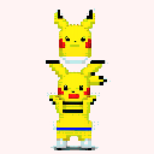 Pikachu lego pixel 