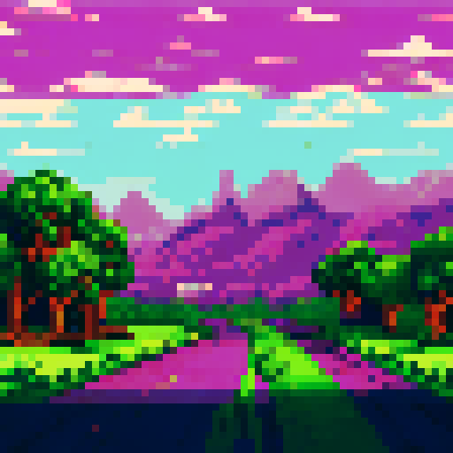 Purple and green marijuana bud pixel art