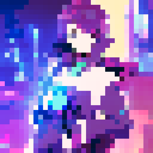 Cyberpunk hacker, anime style