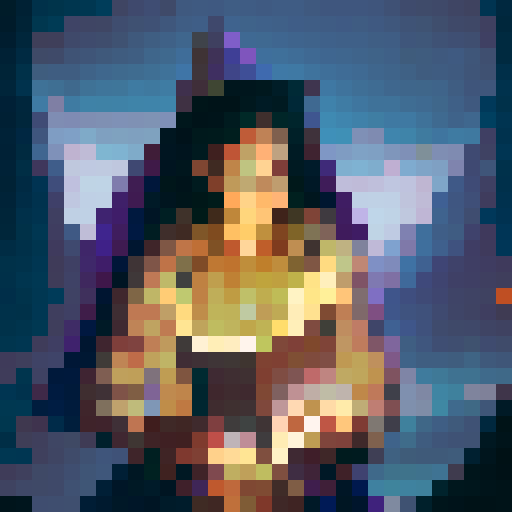 A group of adventures gather around a campfire telling stories to eachother. The male warrior is leaning forward, on hand resting in his lap, the other raised up in a jovial manner as he regales the tales of his travels. The female wizard, whom is rather voluptuous, keeps to herself as she reads her book of spells in one of her hands, the other playing with a little flame wick. The wizards legs are crossed  under her long violet dress, her big rimmed hat resting stop of her head.