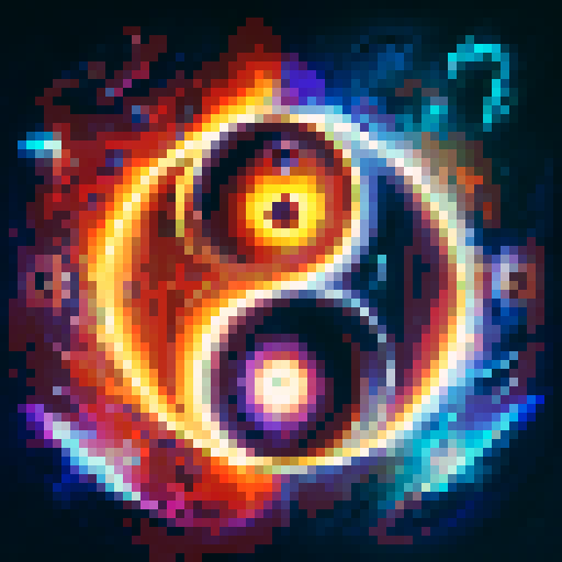 Create images with twinflames incorporated in the painting of yin and yang in middle and maybe gaia tree forming twinflames having their arms around yin and yang symbol?