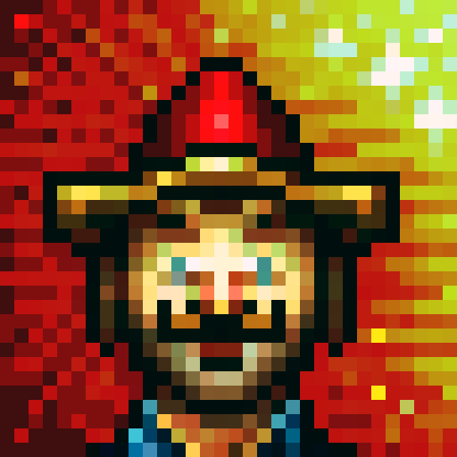 Mexican mariachi without legs, with large mexican hat, mustaches and holding banjo
