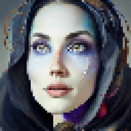 Colorful and whimsical, with exaggerated features and surreal elements. 

Painted face, top hat, bowtie, floating balloons, circus tent, flamboyant circus performer.