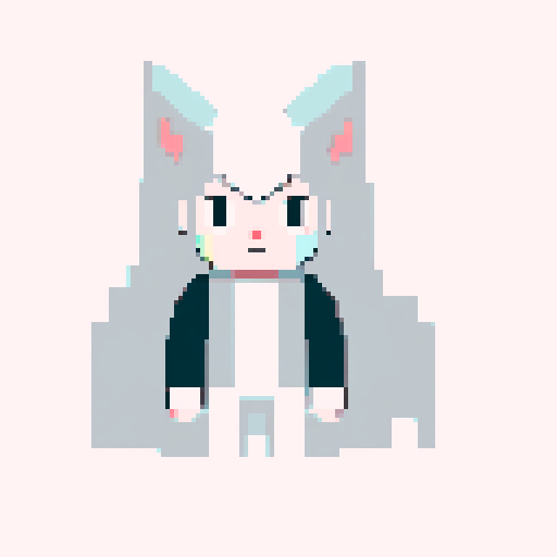 pixel art with a white background and a contour for the shape