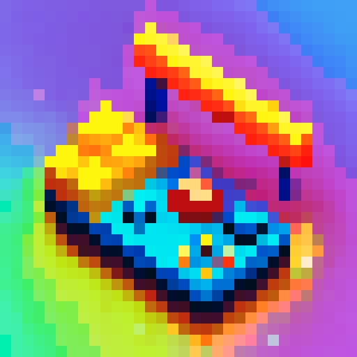 Video game cartridge, vibrant srgb colors, 32x32 pixel art, retro gaming