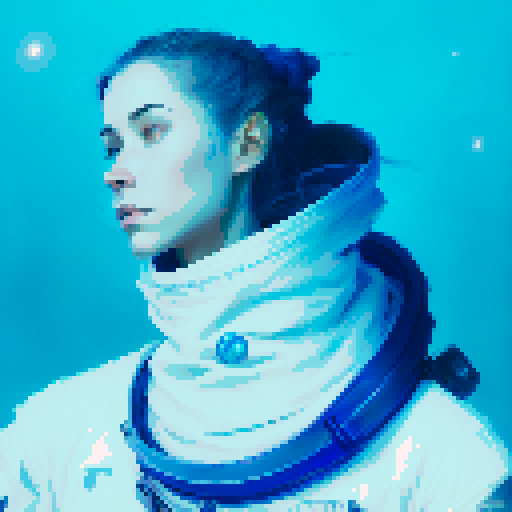 blue and white basilisk looking at the moon hoping to reach their one day