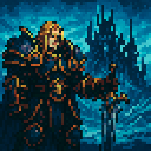 World of warcraft paladin, arthas, icecrown citadel background
