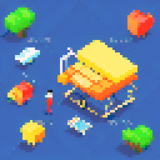 create a top view of a man with a shopping cart