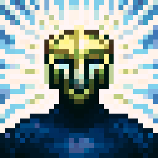platinum armor, game icon, 32x32 pixel art, sRGB, skill art, close up, portrait