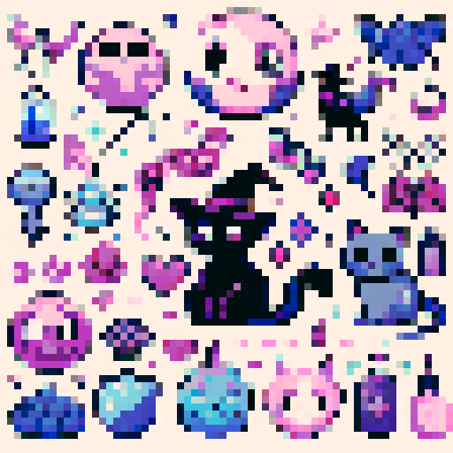 whimsical witchy motifs