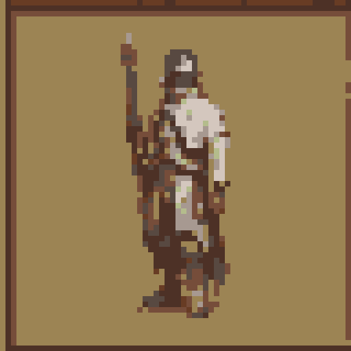 small fantasy icon of ratman archer for use in a fantasy wargame