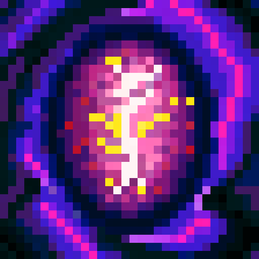 brain, purple tentacles, swirling shadows, game icon, 32x32 pixel art, sRGB, skill art, close up, portrait