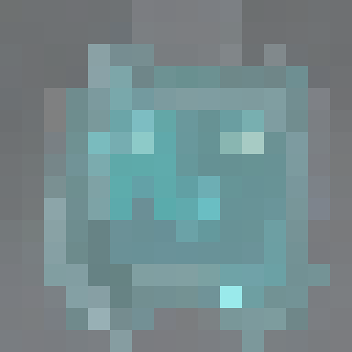 Shimmering veins of iridescent purple and gold, glinting in the low light of a dimly lit cave, with jagged edges and a rough texture, all in the style of a classic video game icon for this 16x16 pixel art portrait