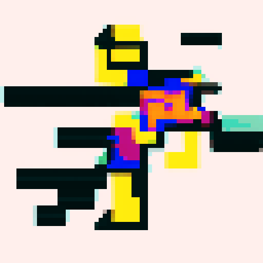 retro video game, 8-bit, dynamic motion, pixel art, motion lines