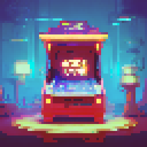 I want you to make a very detailed and big background for a landing page. The page is called Arcade Finance so it has to be of an Arcade and very broad