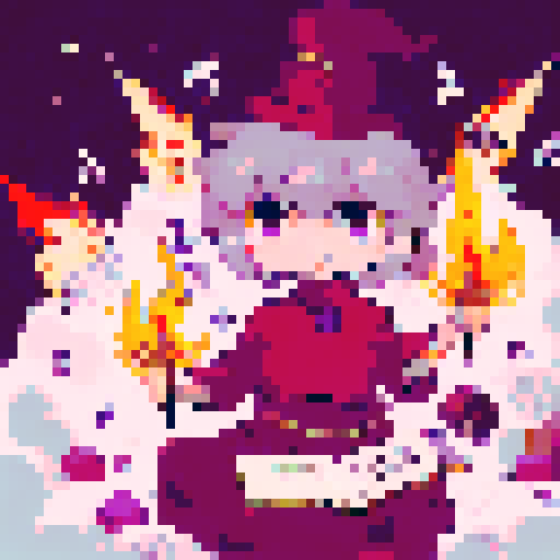 A group of adventures gather around a campfire telling stories to eachother. The male warrior is leaning forward, on hand resting in his lap, the other raised up in a jovial manner as he regales the tales of his travels. The female wizard, whom is rather voluptuous, keeps to herself as she reads her book of spells in one of her hands, the other playing with a little flame wick. The wizards legs are crossed  under her long violet dress, her big rimmed hat resting stop of her head.