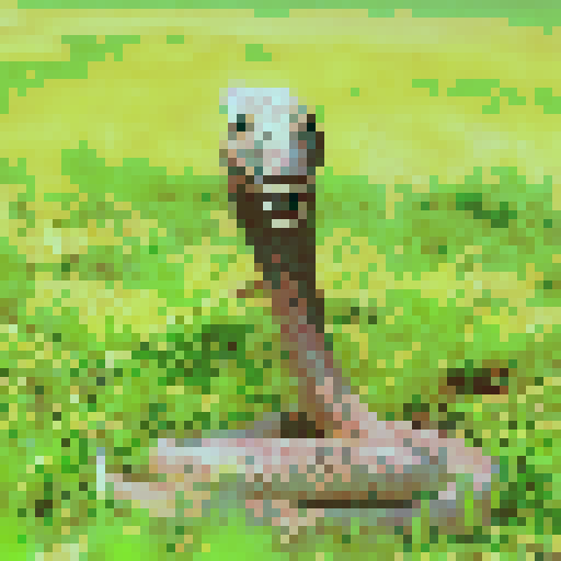 Cobra snake, night time, dark background