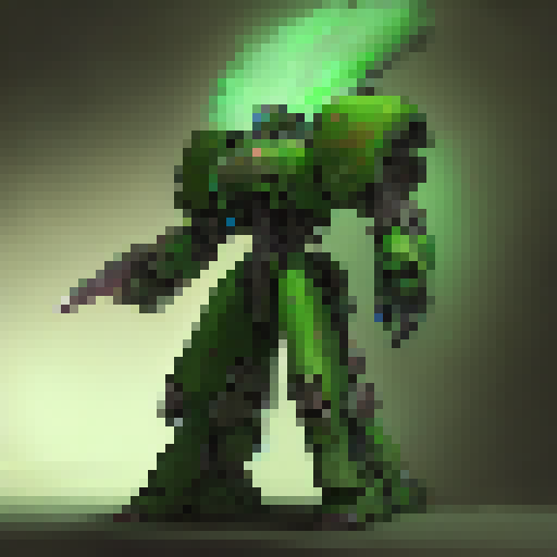 big green healer mecha