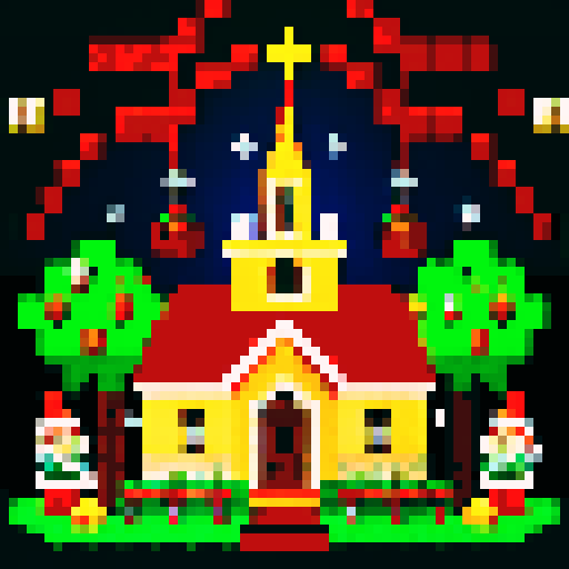 Christmas celebration in the Philippines - church at dawn