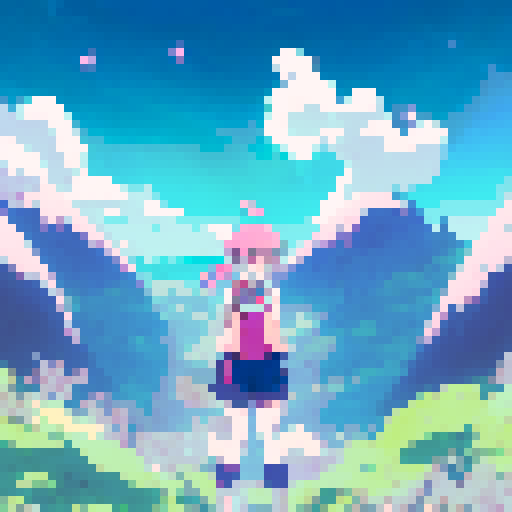 A spirited young girl with fiery red hair and piercing green eyes, surrounded by a whimsical forest of glowing mushrooms and sparkling fireflies, all depicted in a Studio Ghibli inspired anime style