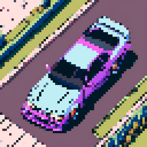 birds eye view of a cool tuner car