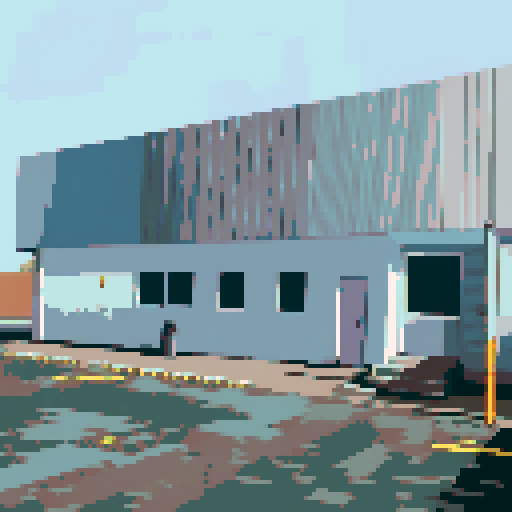 Write Emazon on the wall. Make some space for parking 