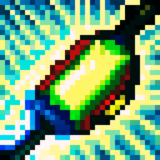 sword icon, game icon, 32x32 pixel art, sRGB, skill art, close up, portrait, metallic shine, glowing blue blade, intricate hilt, sharp edges, engraved runes