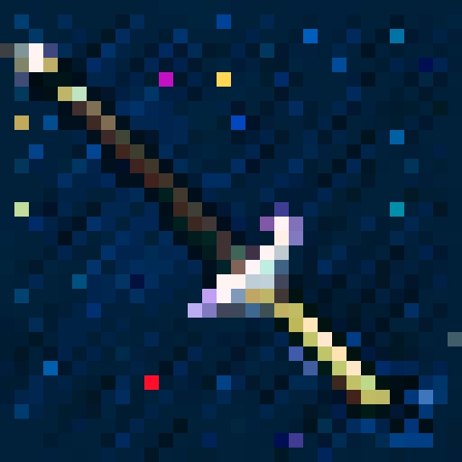 A lance weapon that looks like it is made out of a unicorn horn