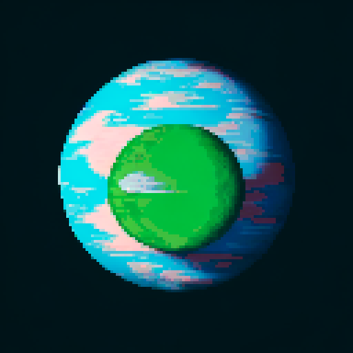 generate a planet using red and orange and white to portray a lava landscape on the surface
