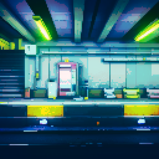 Underground train station