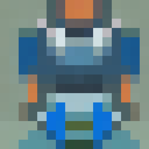 female warrior, vibrant green hair with braids, large sword, fantasy RPG, character sprite