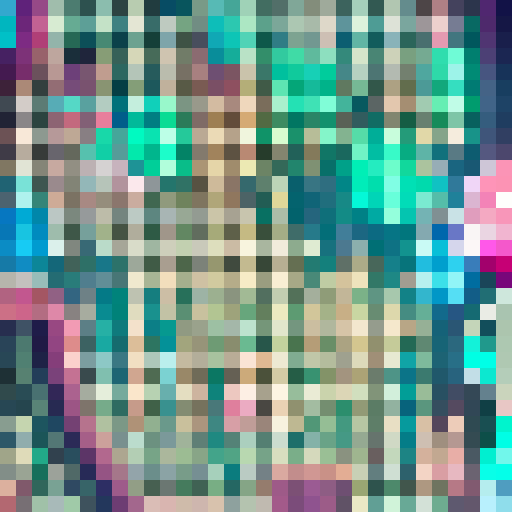 Cute anime girl with pink hair, holding a giant lollipop in a pastel-colored candy store surrounded by candy jars and a neon sign, in an anime style.