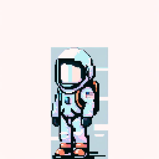 astronaut in an all black space suit