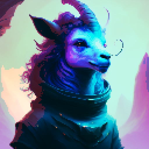 powerful goat-like-unicorn, spiral horn, silhouette in the moonlight, majestic stance, flowing mane, glowing eyes, ethereal glow, mystical forest, enchanting aura