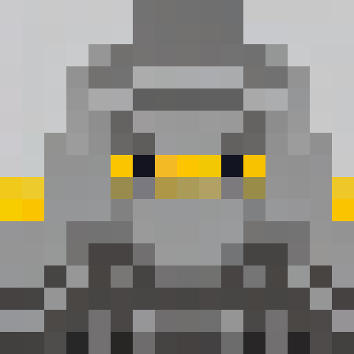 pixel art top-down train station platform tile, 32x32 pixels, gray concrete texture with yellow safety line on one edge, subtle wear marks, 16-bit style, muted colors