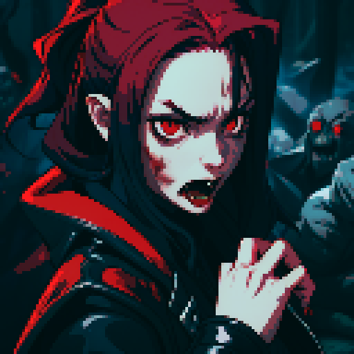 blood splatter, vampire attack, dynamic, vampire claws, vampire fangs, blood