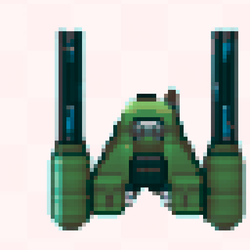 make it same point of view with a more like rockets looking launcher and only the top view without a base 