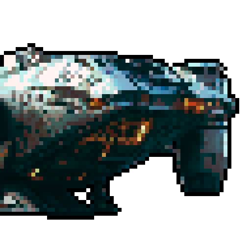 pixel art spaceship