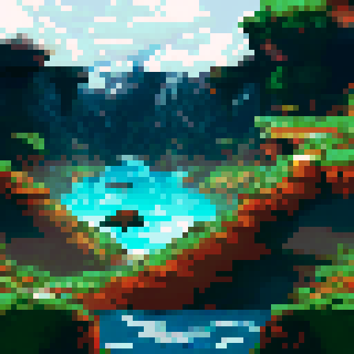 stage, glass floor 2d pixel art, front view for 2d fighting game or platfromer