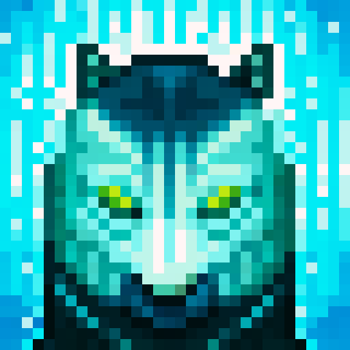 wolf avatar, portrait, glowing eyes, clear outline