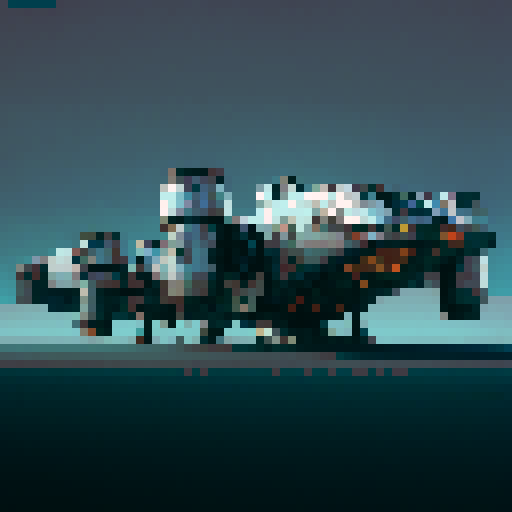 pixel art spaceship
