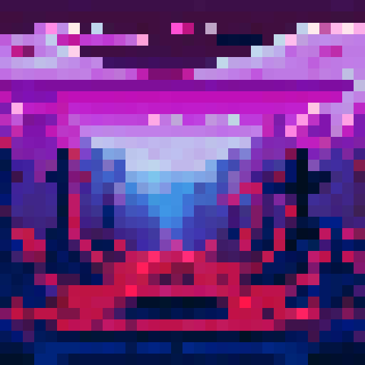 creepy cemetery background, dark blue and purple and black colors